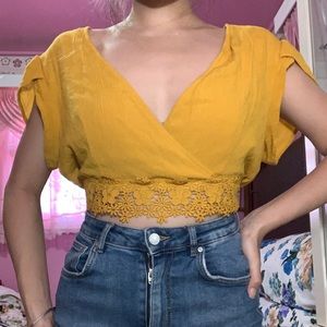 Yellow Crop Top